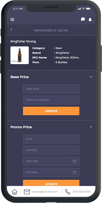 B2B liquor selling platform mobile app